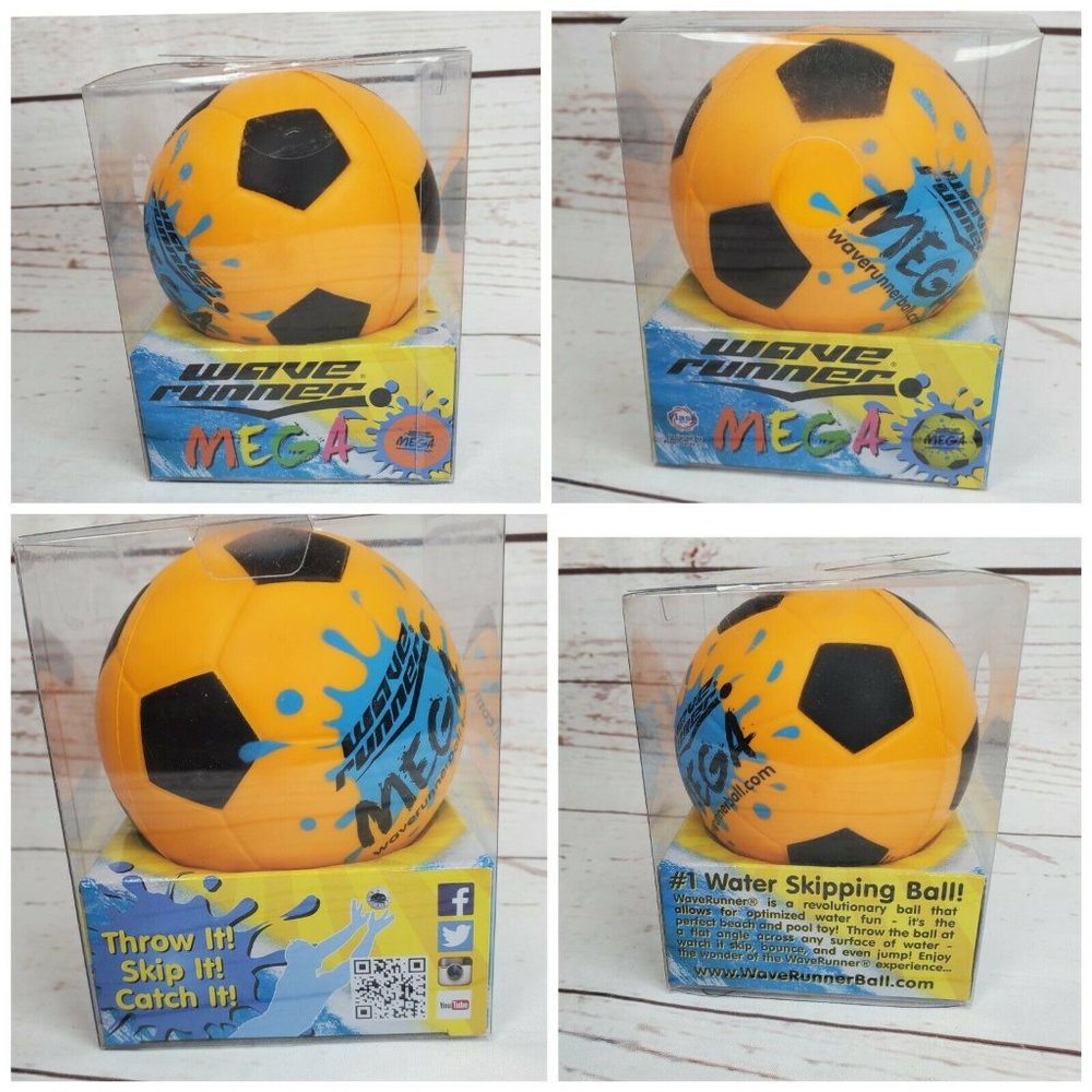 Wave Runner Mega Sport Soccer Ball Orange